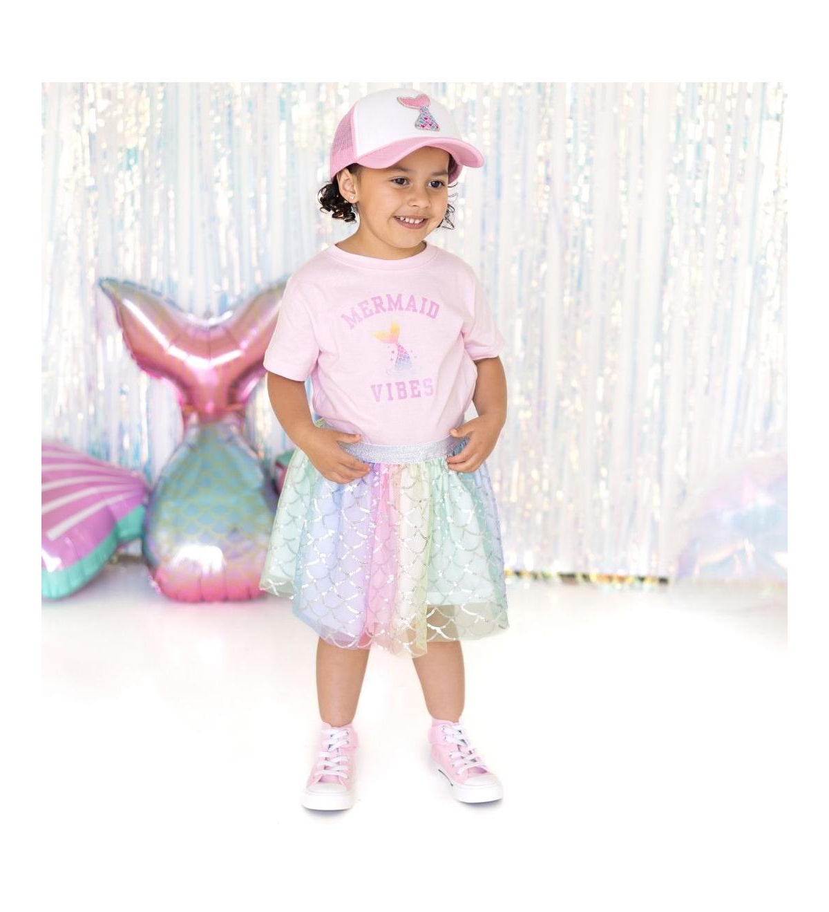 Sweet Wink Baby Girls Mermaid Vibes Short Sleeve T-Shirt