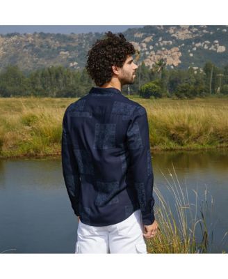 Men's Navy Blue Celtic-Block Shirt