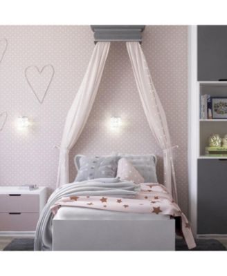 Hotel Lux 1 Piece Rose Pink Sheer Window Scarf Treatment