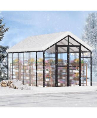 Polycarbonate Greenhouse Outdoor Walk-in Greenhouse for Garden