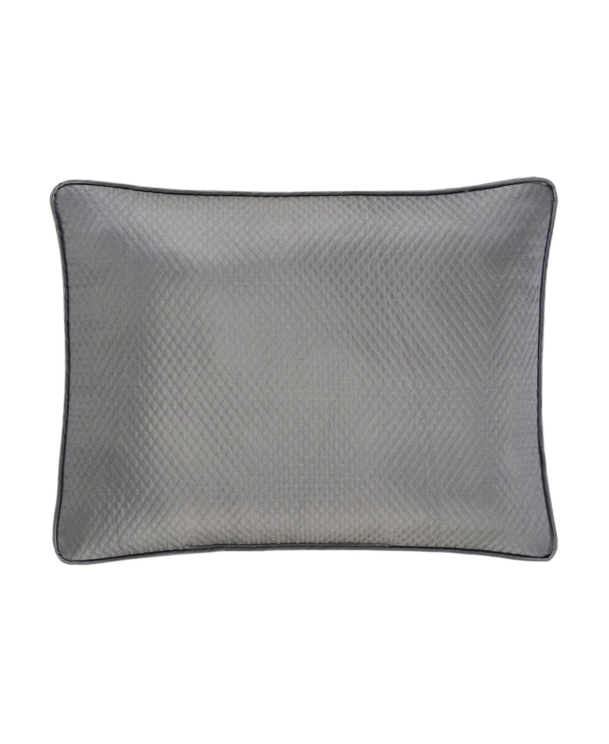 J Queen New York Excelsior Boudoir Decorative Pillow, 13" X 21" In Gray