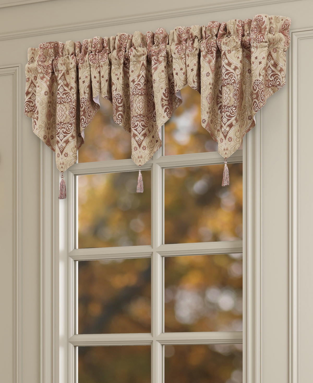 Weston Window Ascot Valance, 21" x 40" - Terracotta