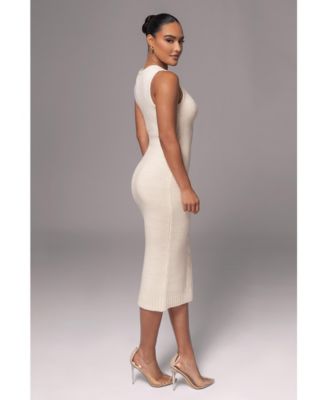 Women's Sleeveless Cable Knit Dress