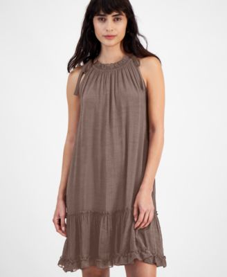 Robbie Bee - Women's Ruffled A-Line Dress