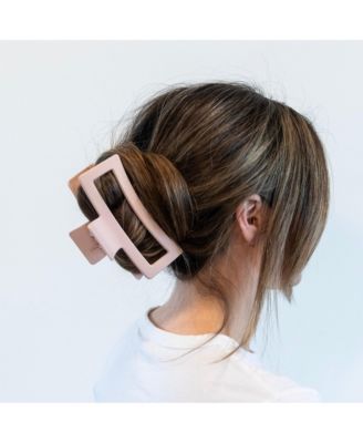 Extra Large Rectangular Claw Clip - Blush