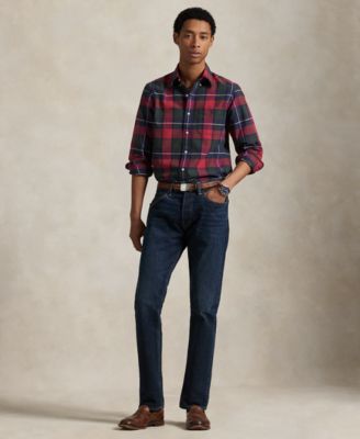 Men's Classic-Fit Plaid Oxford Shirt