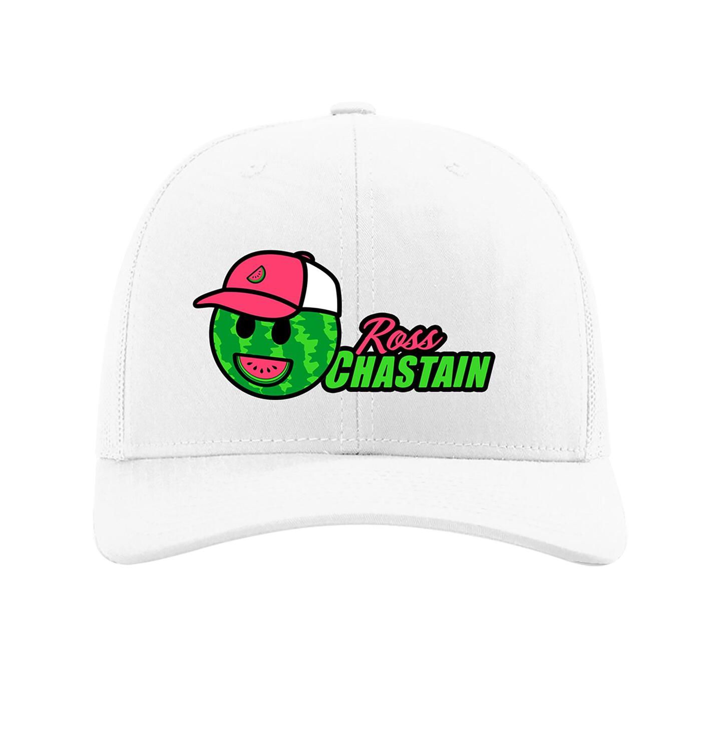 Мужская кепка JR Motorsports Official Team Apparel White Ross Chastain Domestic Trucker Adjustable Hat — фото 1