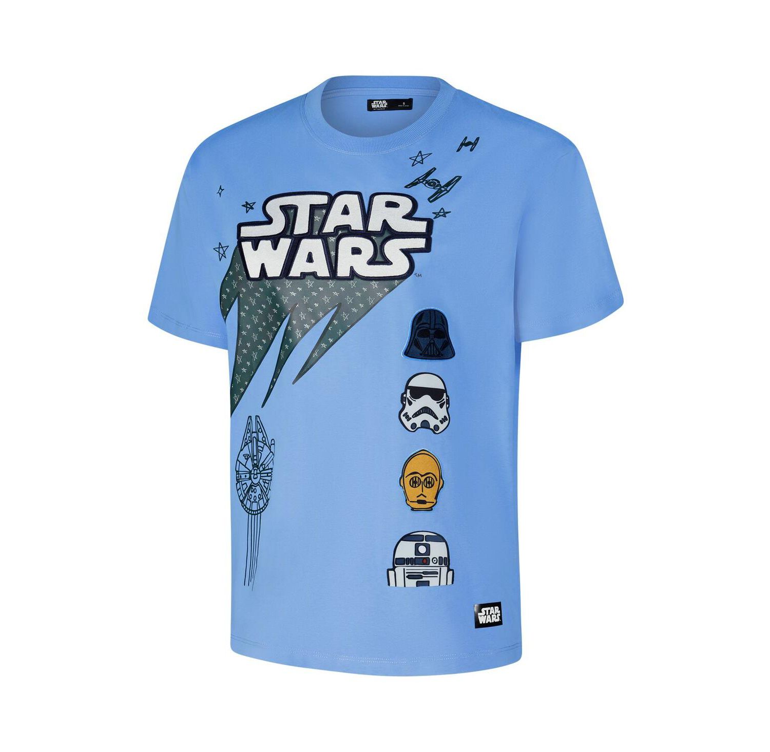 Women's Blue Star Wars Boyfriend T-Shirt