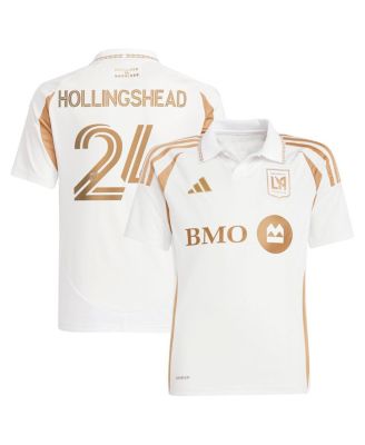 adidas - Big Boys and Girls Ryan Hollingshead White LAFC 2025 Secondary Replica Player Jersey