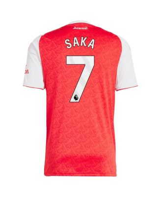 Men's Bukayo Saka Red Arsenal 2025/26 Home Replica Player Jersey