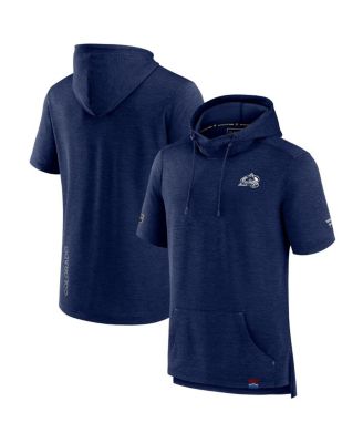 Fanatics - Men's Heather Navy Colorado Avalanche Authentic Pro Pullover Hoodie
