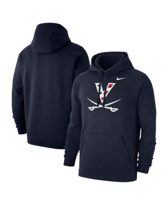 Nike - Men's Navy Virginia Cavaliers Wahoo's Primary Club Fleece Pullover Hoodie