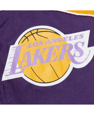 Men's Purple Los Angeles Lakers Hardwood Classics Big Shot Premium Full-Zip Windbreaker Jacket