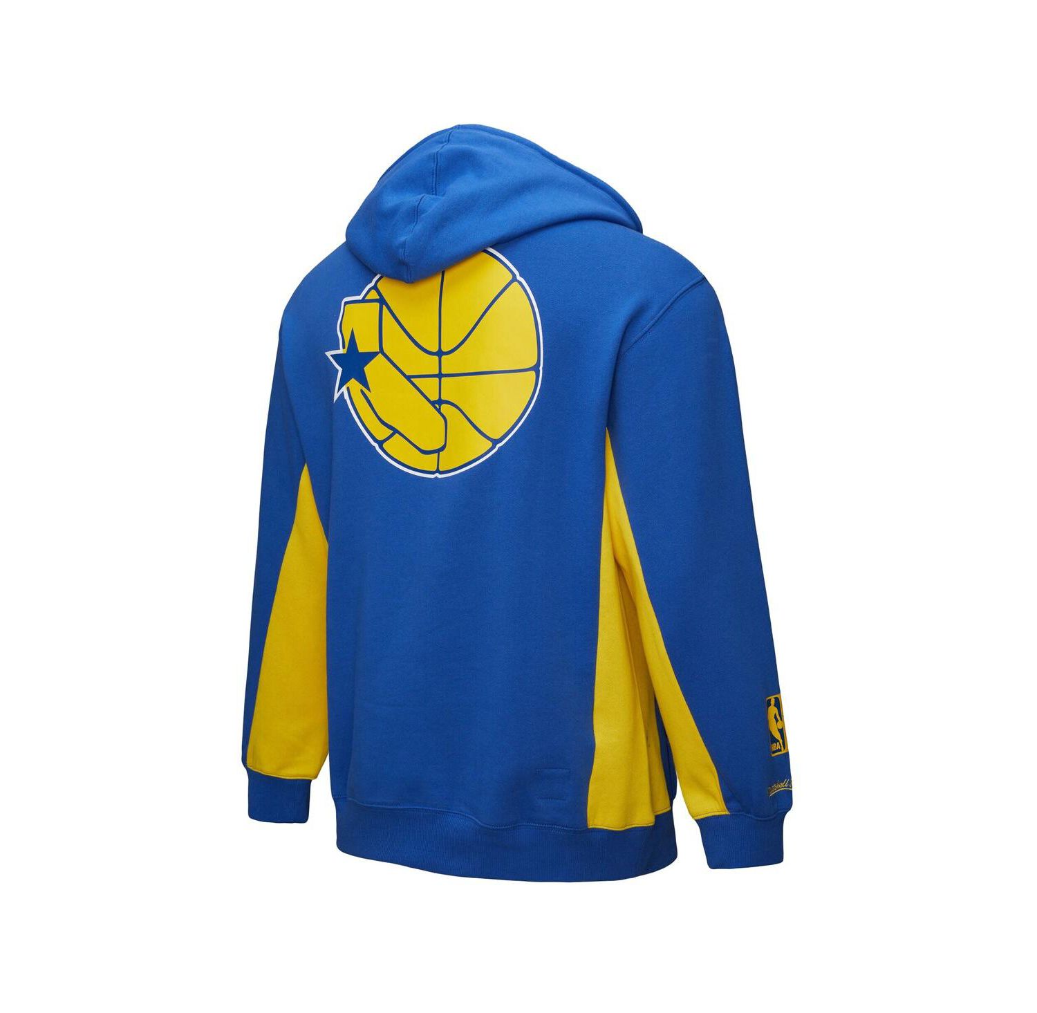 Men's Royal Golden State Warriors Hardwood Classics Team Origins Fleece Pullover Hoodie