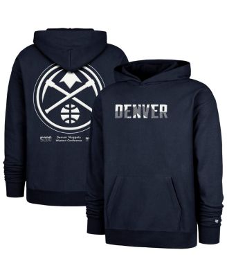 '47 Brand - Men's Navy Denver Nuggets 2024/25 City Edition Double Crossover Foundation Pullover Hoodie