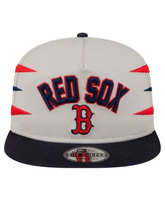 Men's Cream Boston Red Sox Iron Golfer Snapback Hat