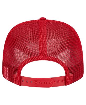 Men's Red Los Angeles Angels Flag 9SEVENTY Stretch-Snap Hat