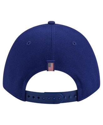 Men's Royal Los Angeles Dodgers American Flag 9FORTY M-Crown A-Frame Adjustable Hat