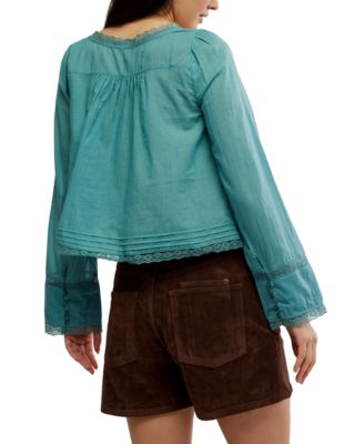 Women's Embroidered Lace Shirt