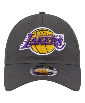 Men's Charcoal Los Angeles Lakers Active Ripstop 9TWENTY Adjustable Hat