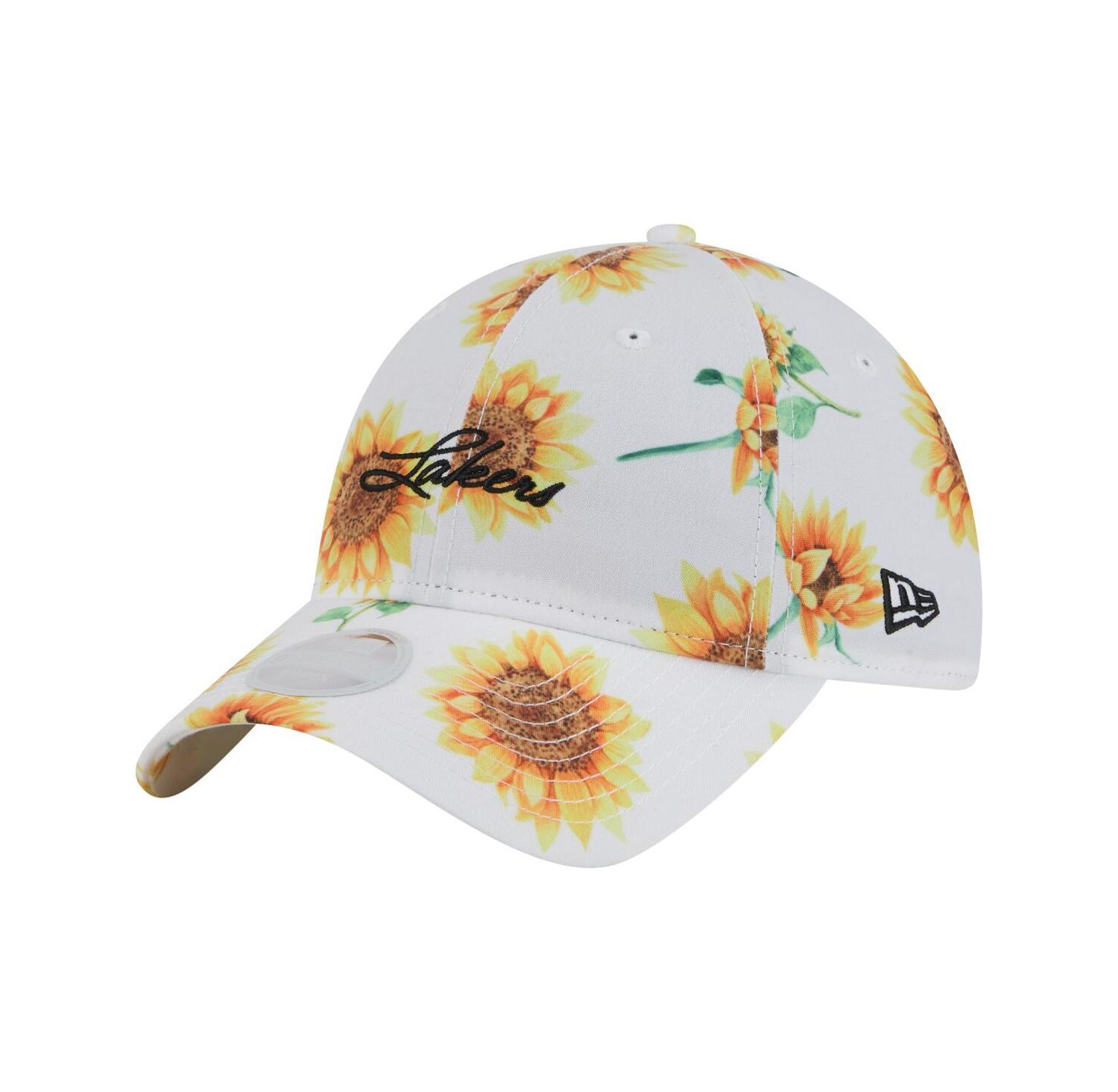 Women's White Los Angeles Lakers Adventure Flower 9TWENTY Adjustable Hat