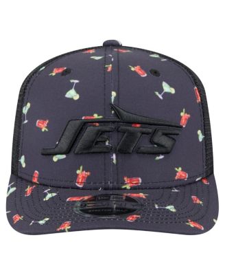 Men's&nbsp;Navy/Black New York Jets Adventure Drinks Pattern 9SEVENTY Stretch-Snap Hat