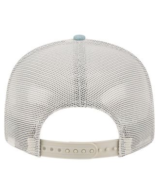 Men's Brooklyn Nets Adventure Denim Split Panel 9FIFTY Snapback Trucker Hat