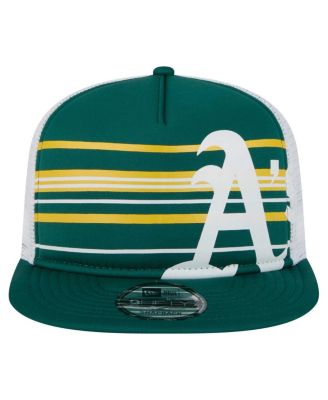 Men's Green Athletics 9FIFTY A-Frame Trucker Snapback Hat