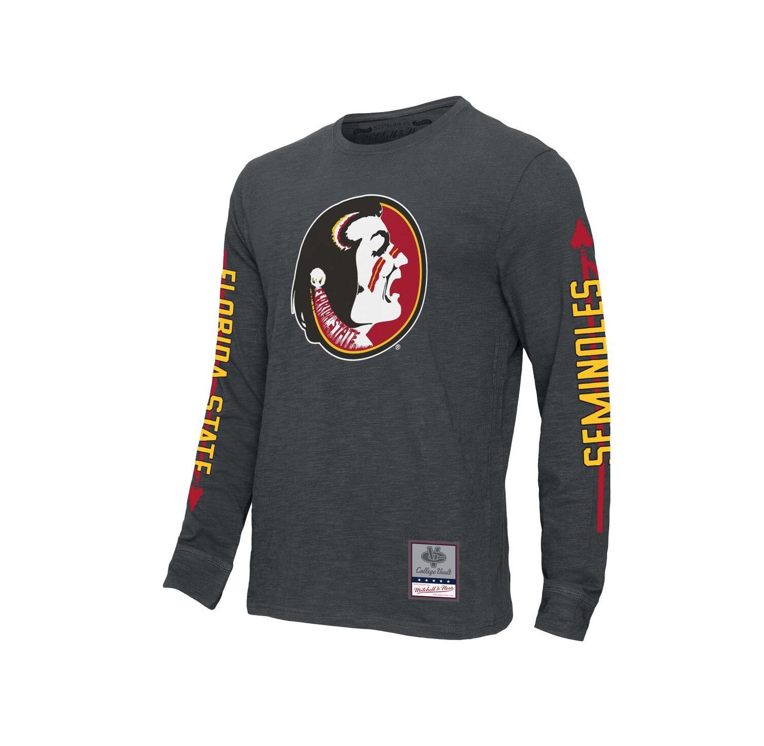 Men's Charcoal Florida State Seminoles Team Pride Long Sleeve T-Shirt