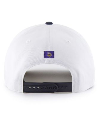 Men's White Minnesota Vikings Patriotic Overhand Hitch Adjustable Hat