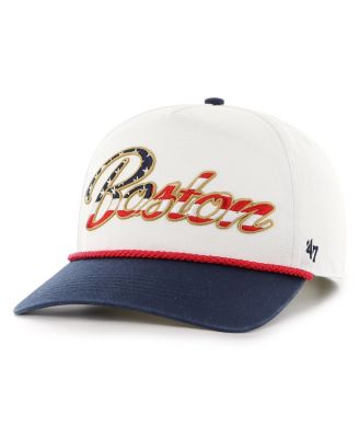 '47 Brand - Men's White Boston Red Sox Patriotic Overhand Hitch Adjustable Hat
