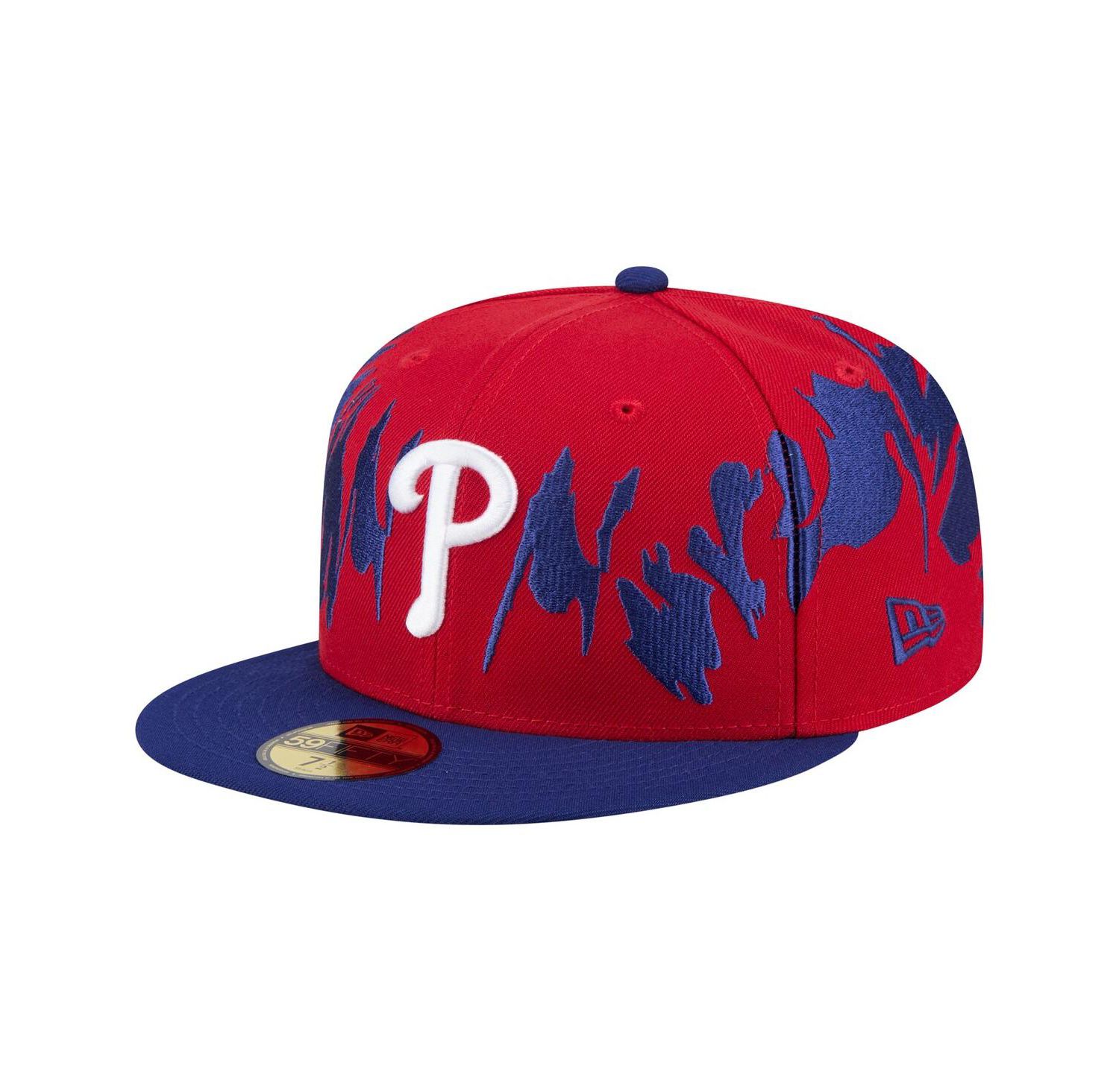Men's Red/Royal Philadelphia Phillies Retro Pattern 59FIFTY Fitted Hat