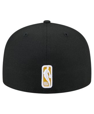Men's Black Los Angeles Lakers State Stitch 59FIFTY Fitted Hat