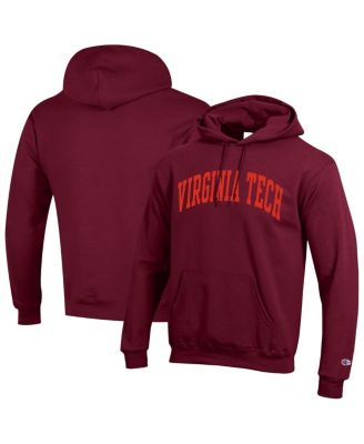 Champion - Men's Maroon Virginia Tech Hokies Basic Arch Fleece Pullover Hoodie