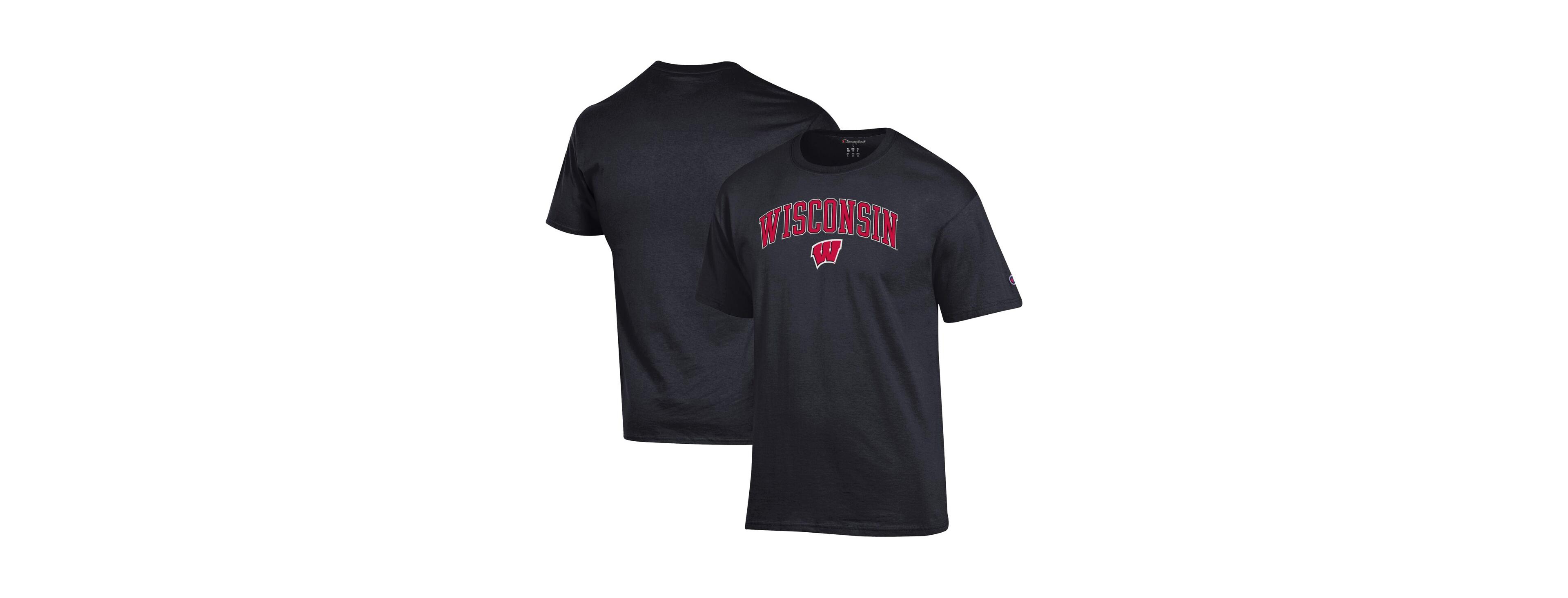 Champion Men's Red Wisconsin Badgers Arch Over Logo T-Shirt
