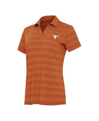 Antigua - Women's Texas Orange Texas Longhorns Tunnel Polo Shirt