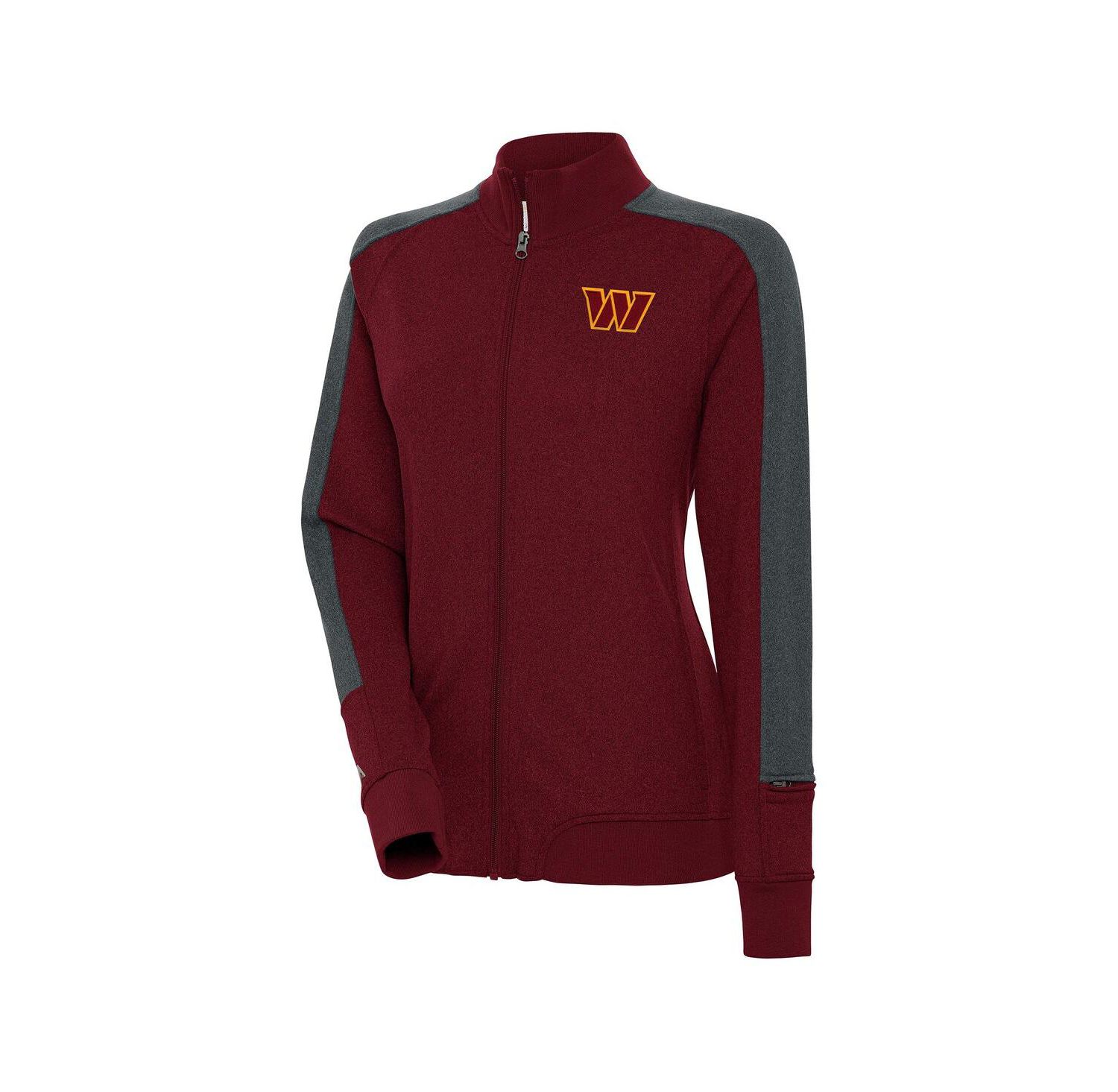 Women's Burgundy Washington Commanders Strike Full-Zip Track Jacket