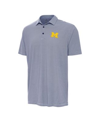 Men's Navy Michigan Wolverines Twine Polo Shirt