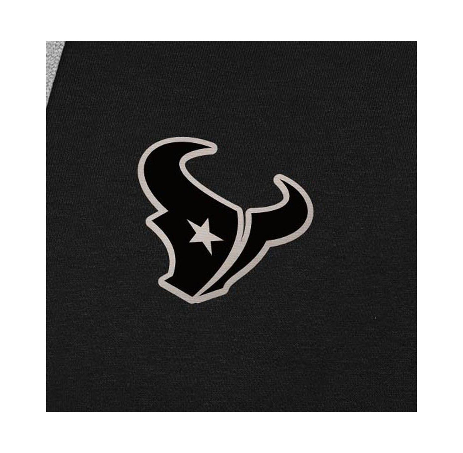 Men's Black Houston Texans Brushed Carbon Victory Pullover Hoodie