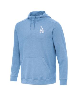 Men's Heather Powder Blue Los Angeles Dodgers Cloud Pullover Hoodie