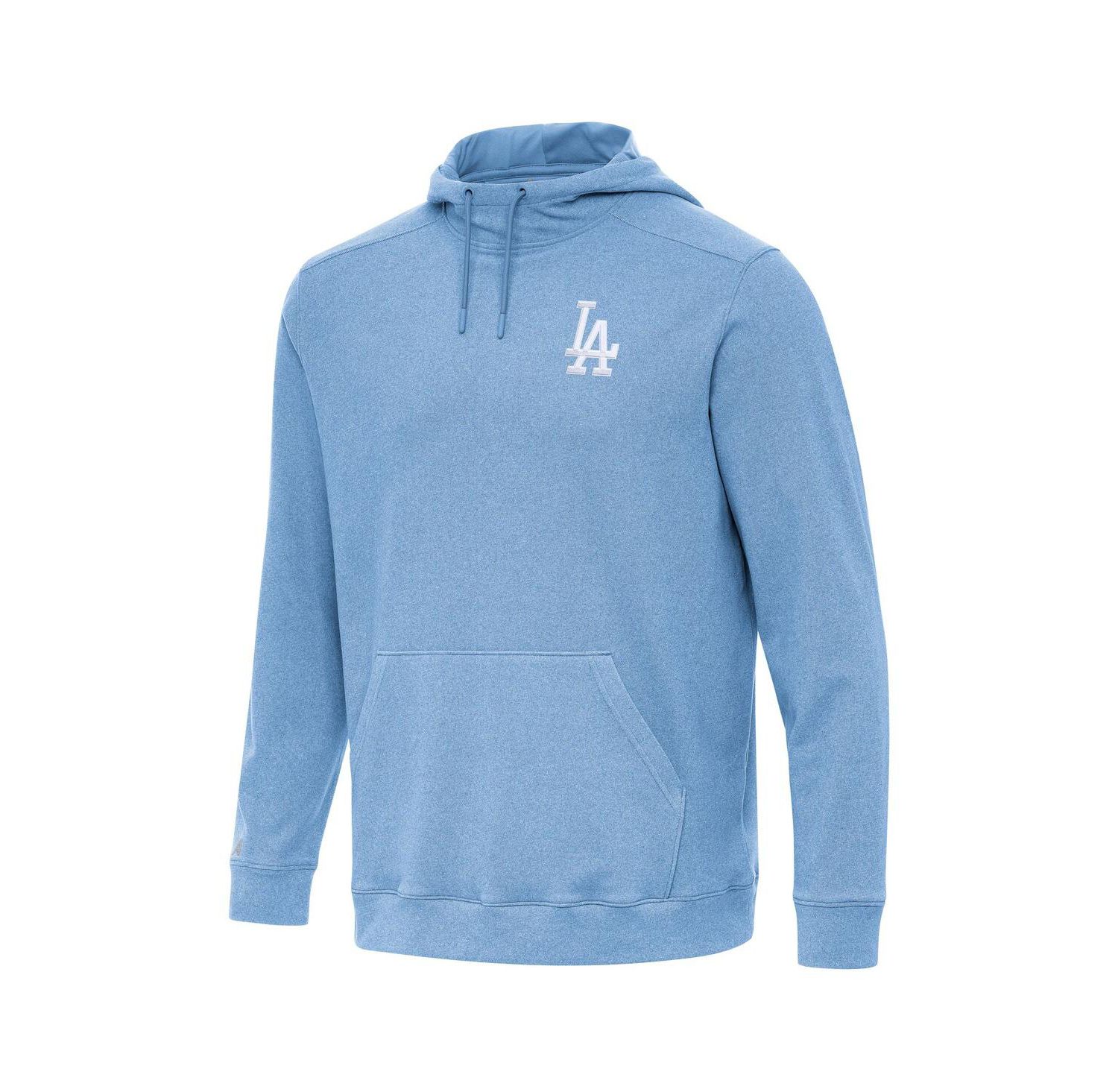 Men's Heather Powder Blue Los Angeles Dodgers Cloud Pullover Hoodie