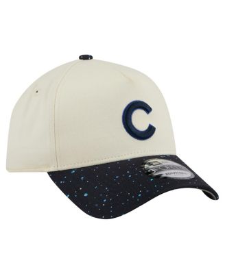 Men's Cream Chicago Cubs Speckle A-Frame 9FORTY Adjustable Hat