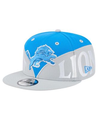 Men's Blue/Gray Detroit Lions Split 9FIFTY Snapback Hat
