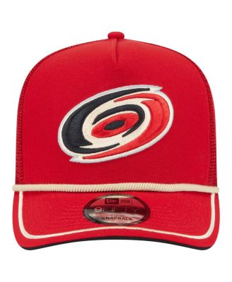 Men's Red Carolina Hurricanes Vintage Team Rope A-Frame 9FIFTY Snapback Hat