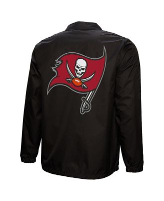 Men's Black Tampa Bay Buccaneers 50th Anniversary Full-Snap Coaches Jacket