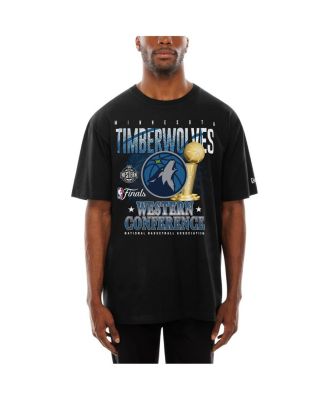 New Era - Men's Black Minnesota Timberwolves 2025 Western Conference Finals T-Shirt