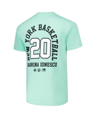 Men's and Women's Sabrina Ionescu Mint New York Liberty Player ID Arch T-Shirt