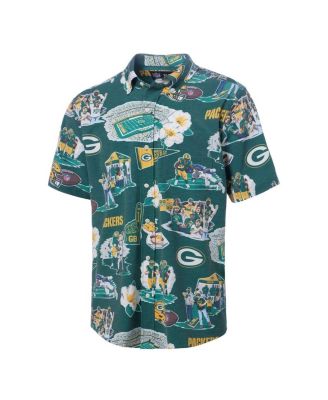 Men's Green Green Bay Packers Scenic Button-Down Shirt