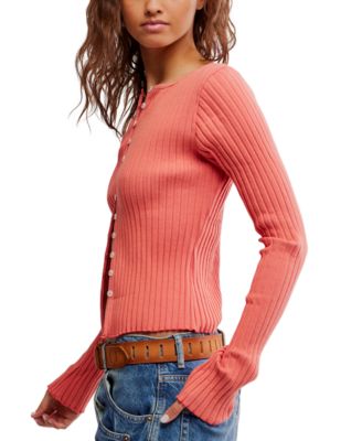 Women's Button-Front Long-Sleeve Top