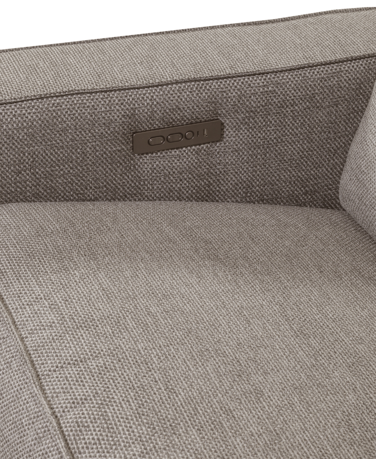 Macy's Miren 5-pc. Fabric Sectional With 2 Power Headrest Recliners With Console, Exclusively At  In Brown